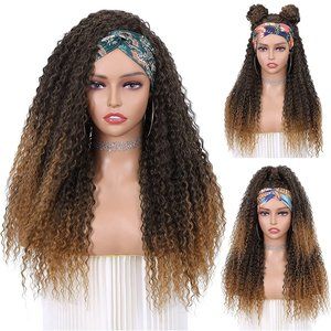 long yaki straight headband wig